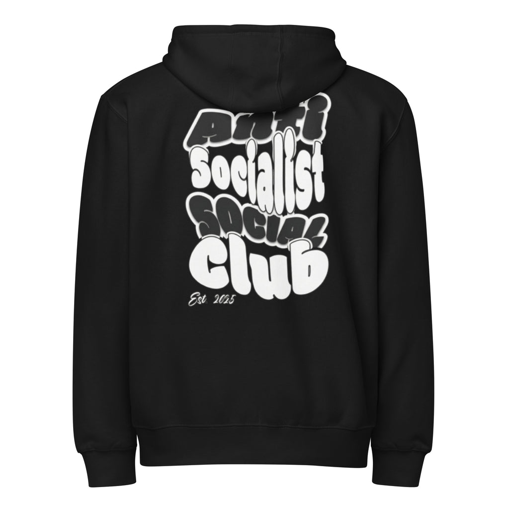 Anti-Socialist Social Club black hoodie back - streetwear-inspired satire