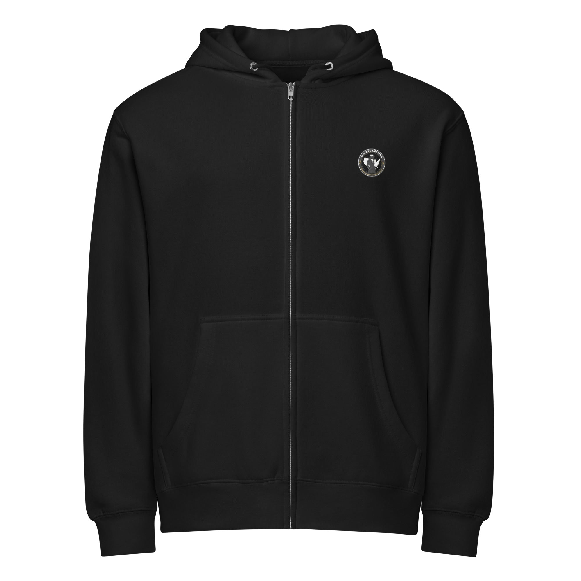 Anti-socialism messaging hoodie black front - premium economic satire