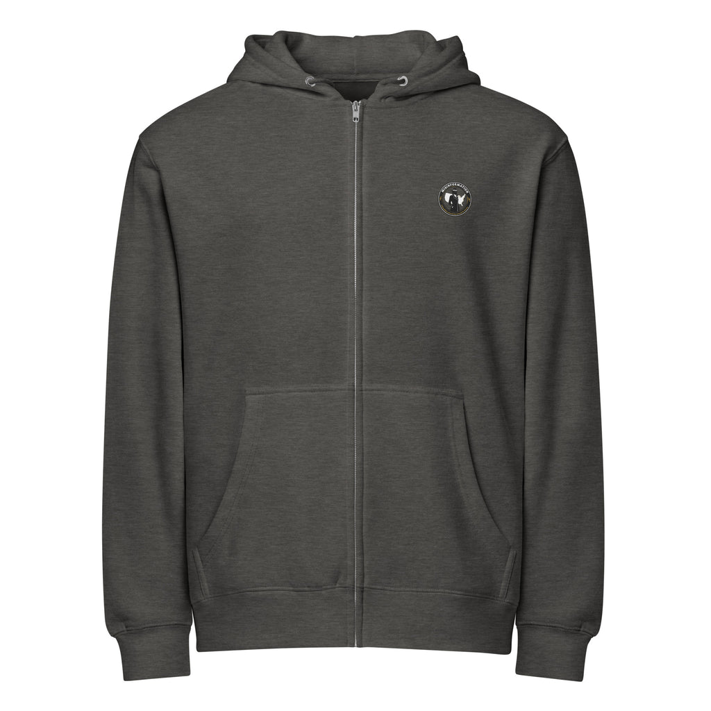 Anti-socialism hoodie charcoal heather front - streetwear political satire