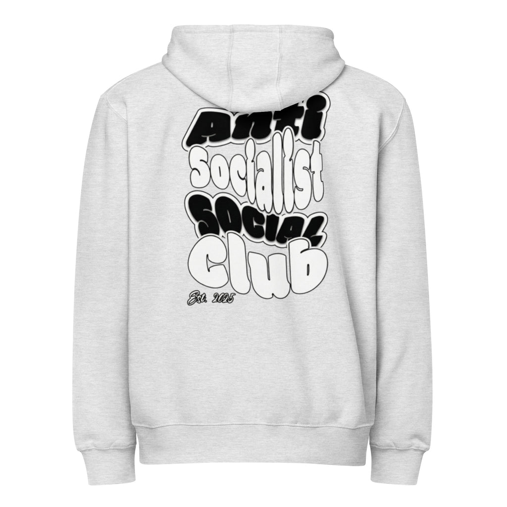 Anti-Socialist Social Club grey hoodie back - premium casual wear