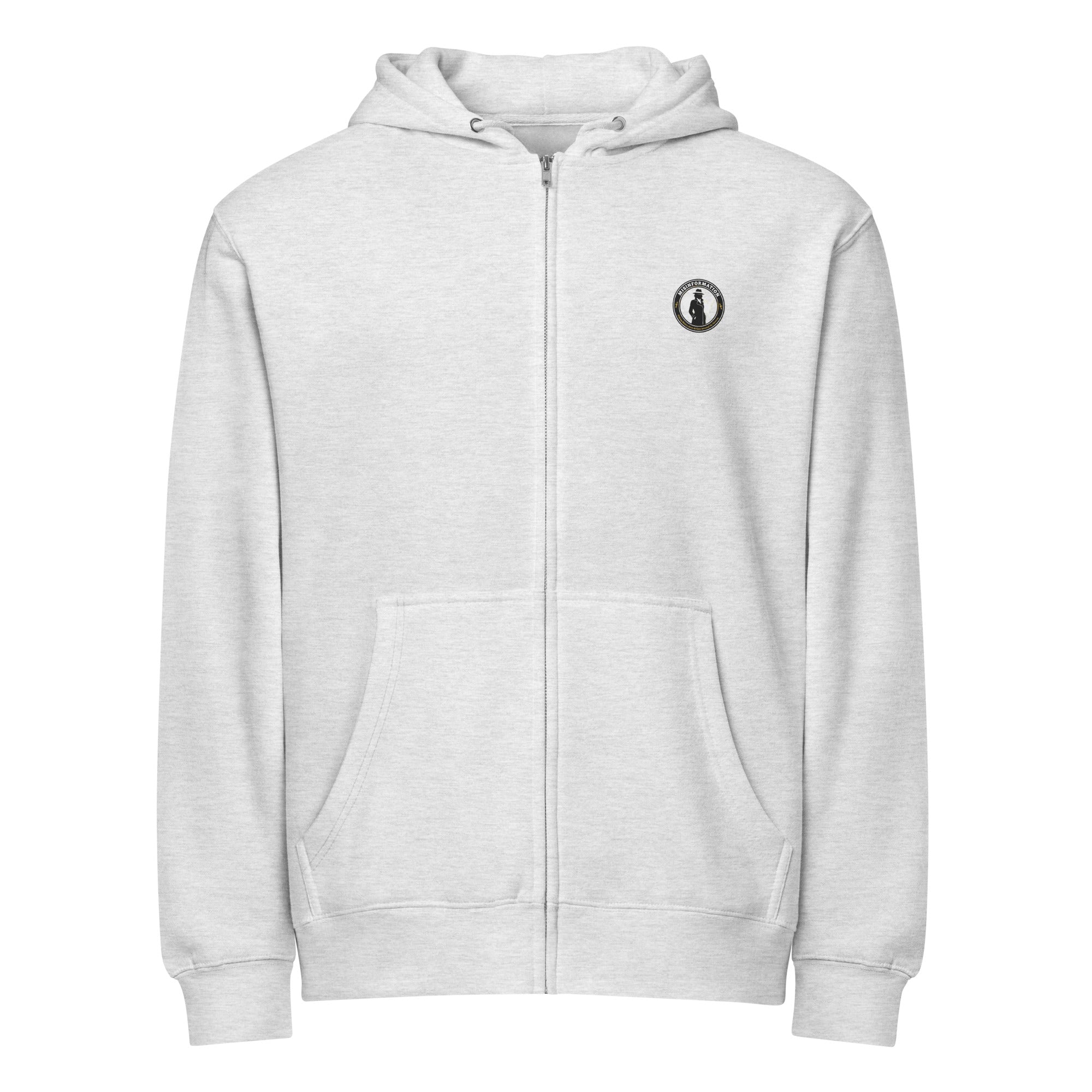 Anti-socialism economic satire hoodie grey front - comfortable streetwear