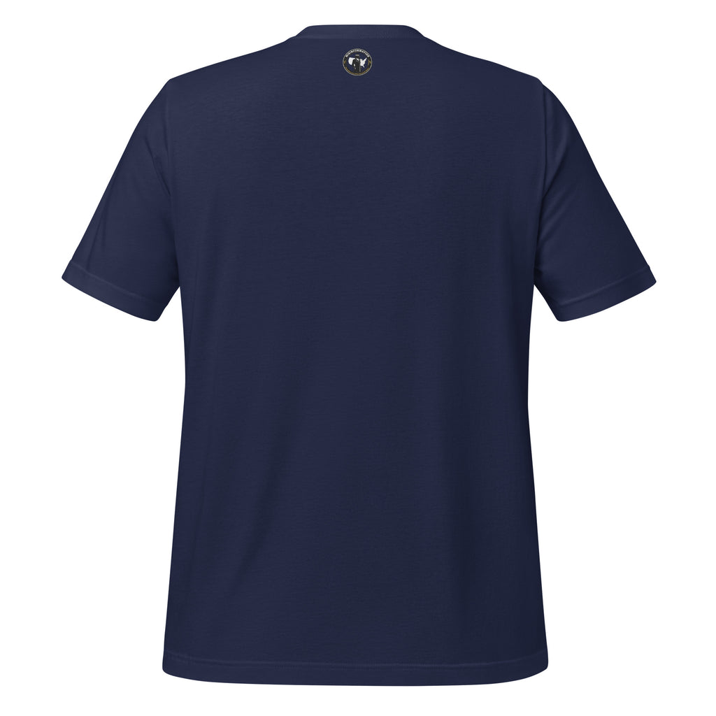 American Dad shirt navy back - EST 1776 patriotic satire